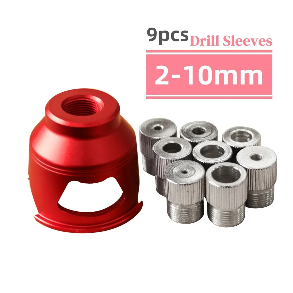 Vertikalus gręžimo gidas, kištukų žiedavimo rinkinys, 2–10 mm
