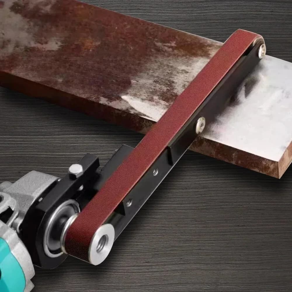 Adapteris kampiniu šlifavimo mašinų konvertavimui į juostinį šlifavimo įrenginį, M10, 100-125mm