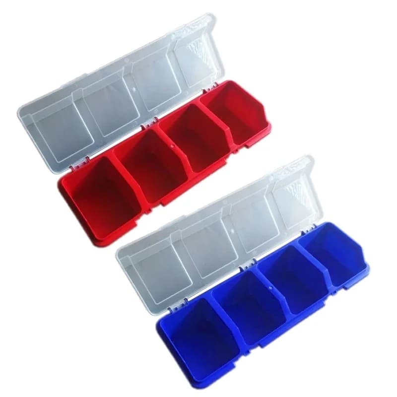 Plastikinė įrankių dėžė su dangčiu smulkmenoms