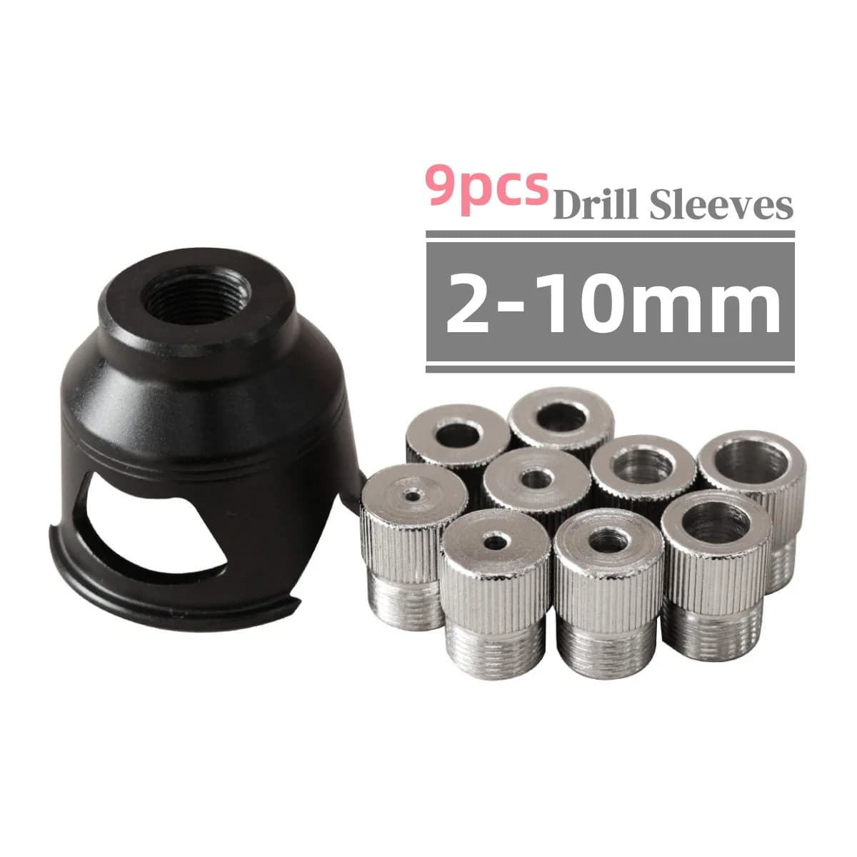 Vertikalus gręžimo gidas, kištukų žiedavimo rinkinys, 2–10 mm