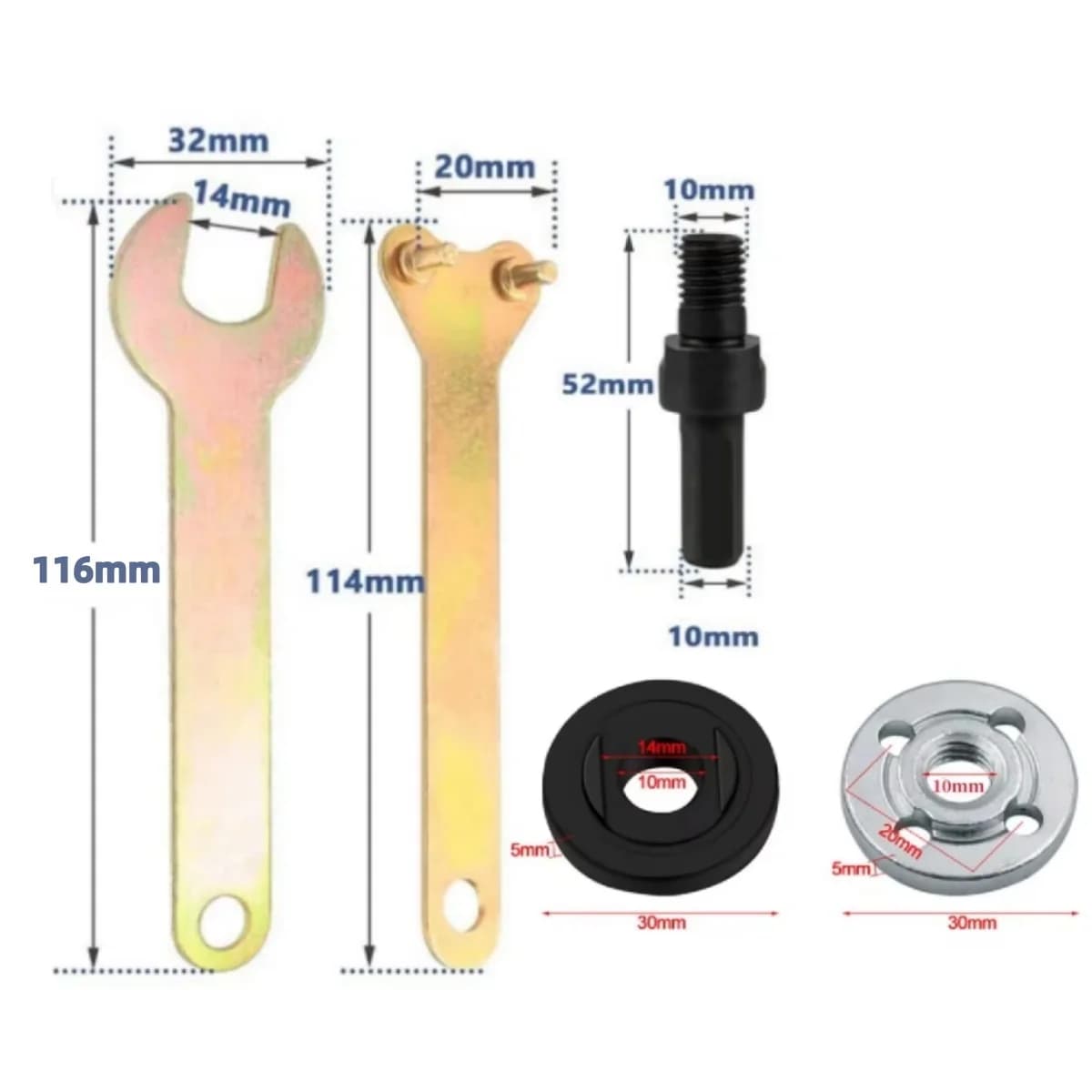 Adapteris nuo 10mm gręžtuvo iki kampinės šlifavimo mašinėlės