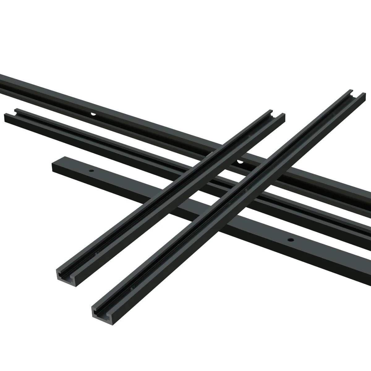 Aliuminio T-profilio kampinis bėgelis, 400-500 mm, 19x9,5 mm