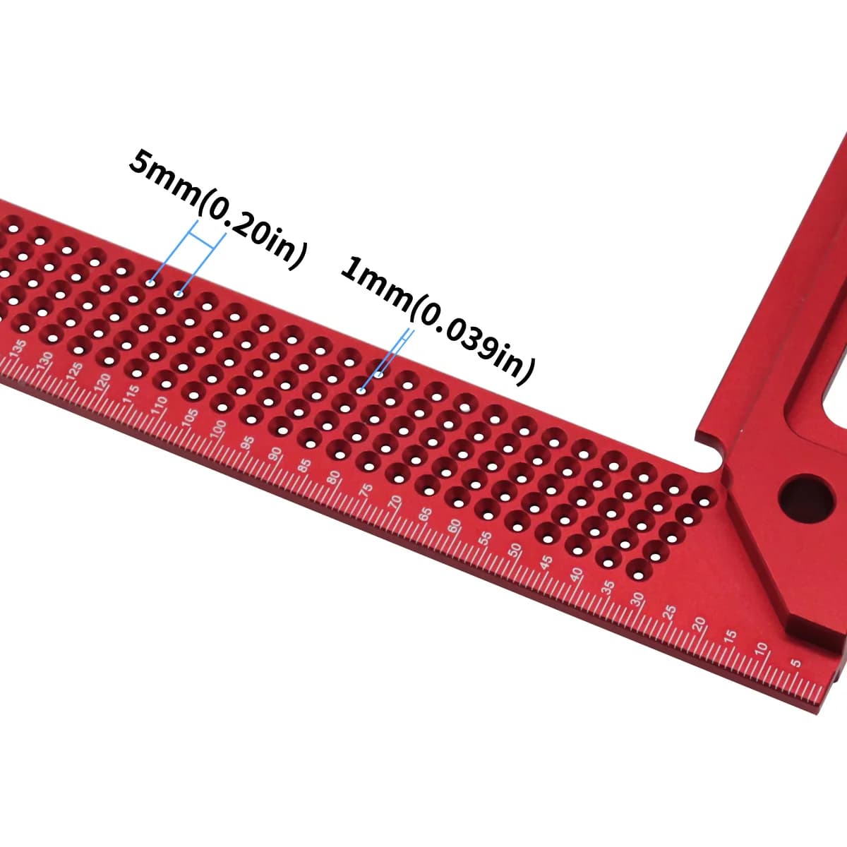 Tikslus aliuminis rėmo statukampis ir žymėjimo liniuotė