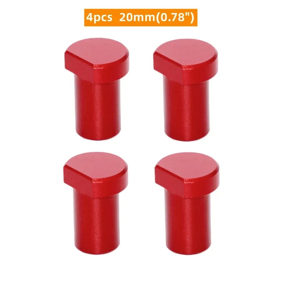 Aliuminiai stalo kaiščiai 19/20 mm darbo stalio angoms