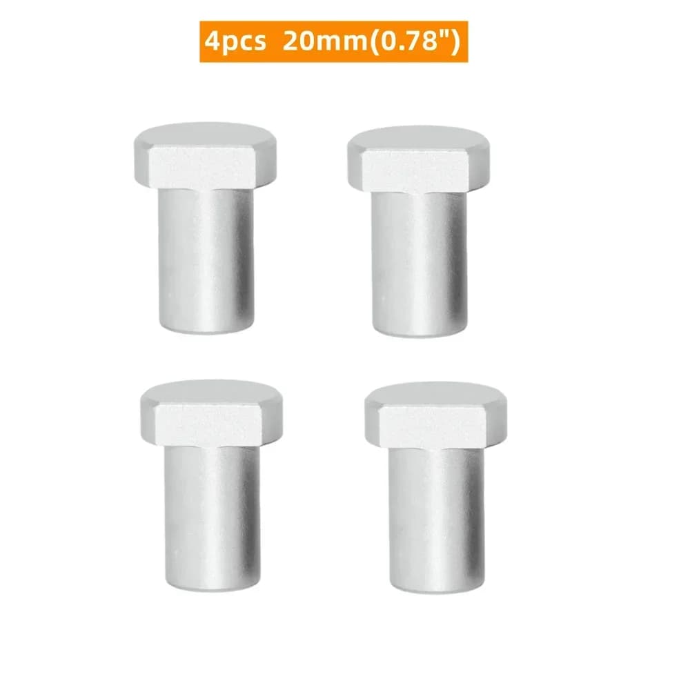 Aliuminiai stalo kaiščiai 19/20 mm darbo stalio angoms