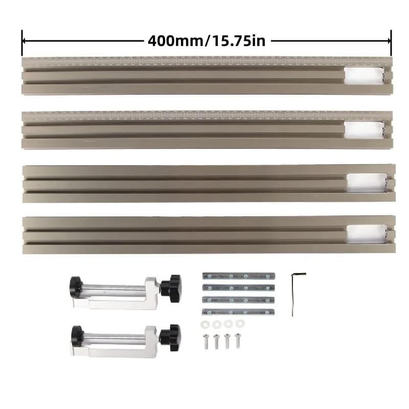 400 mm aliumininis frezavimo mašinos kreipiantysis bėgelis