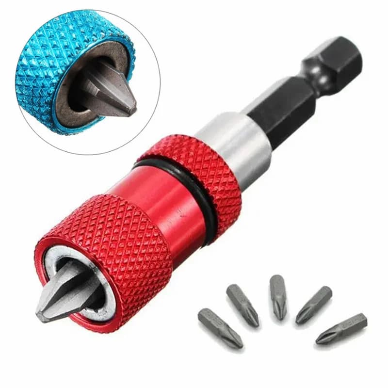 60 mm reguluojamas magnetinis šešiakampis antgalis su pailgintuvu