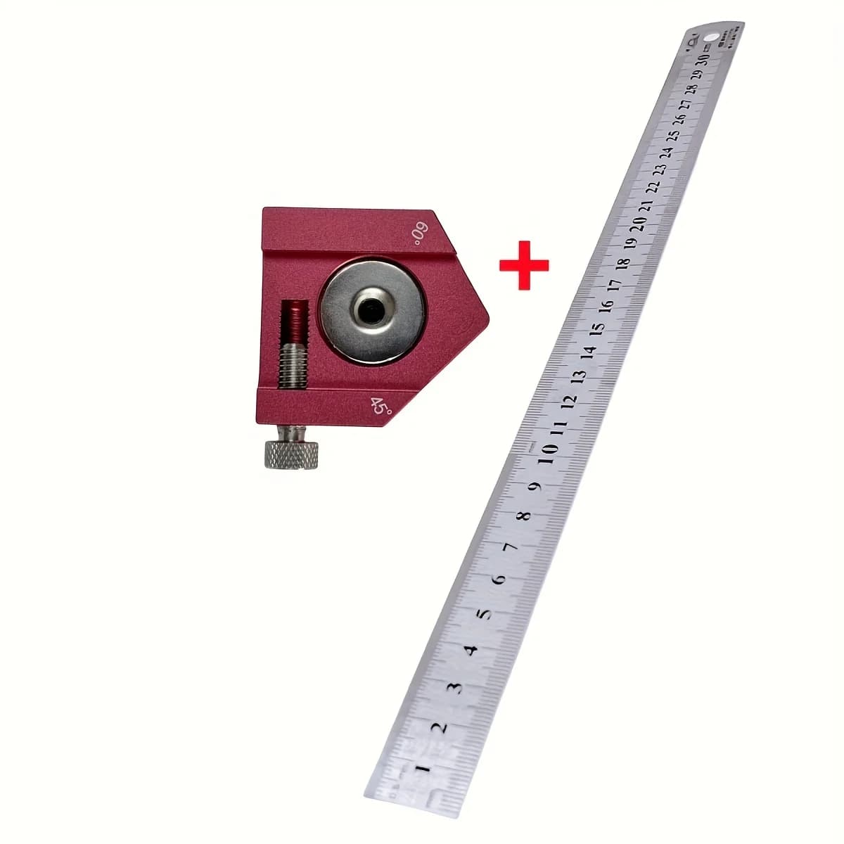 0-300 mm kombinuotas dailidės kampainis su graviruota skalė